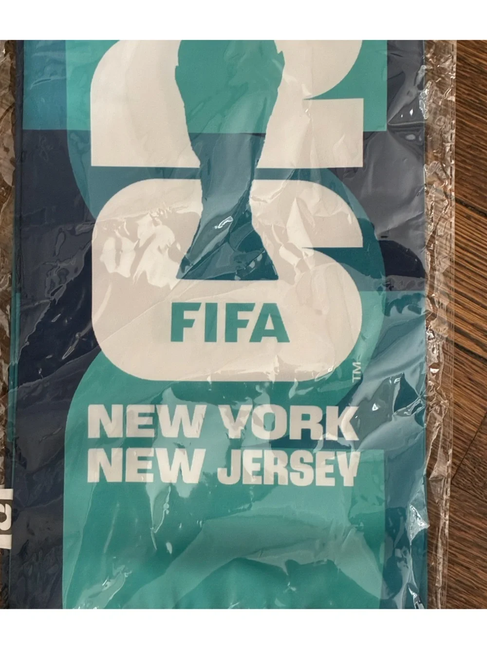 FIFA World Cup 2026 Rare Fan Scarf NY / NJ Brand New In Package Blue Teal NWT